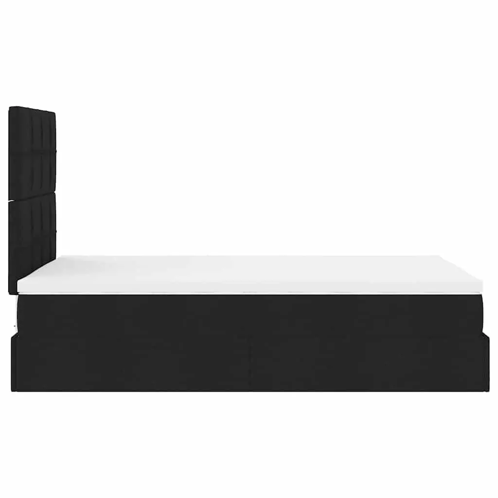 Ottoman Bed Storage King Single Pocket Spring Mattress Black
