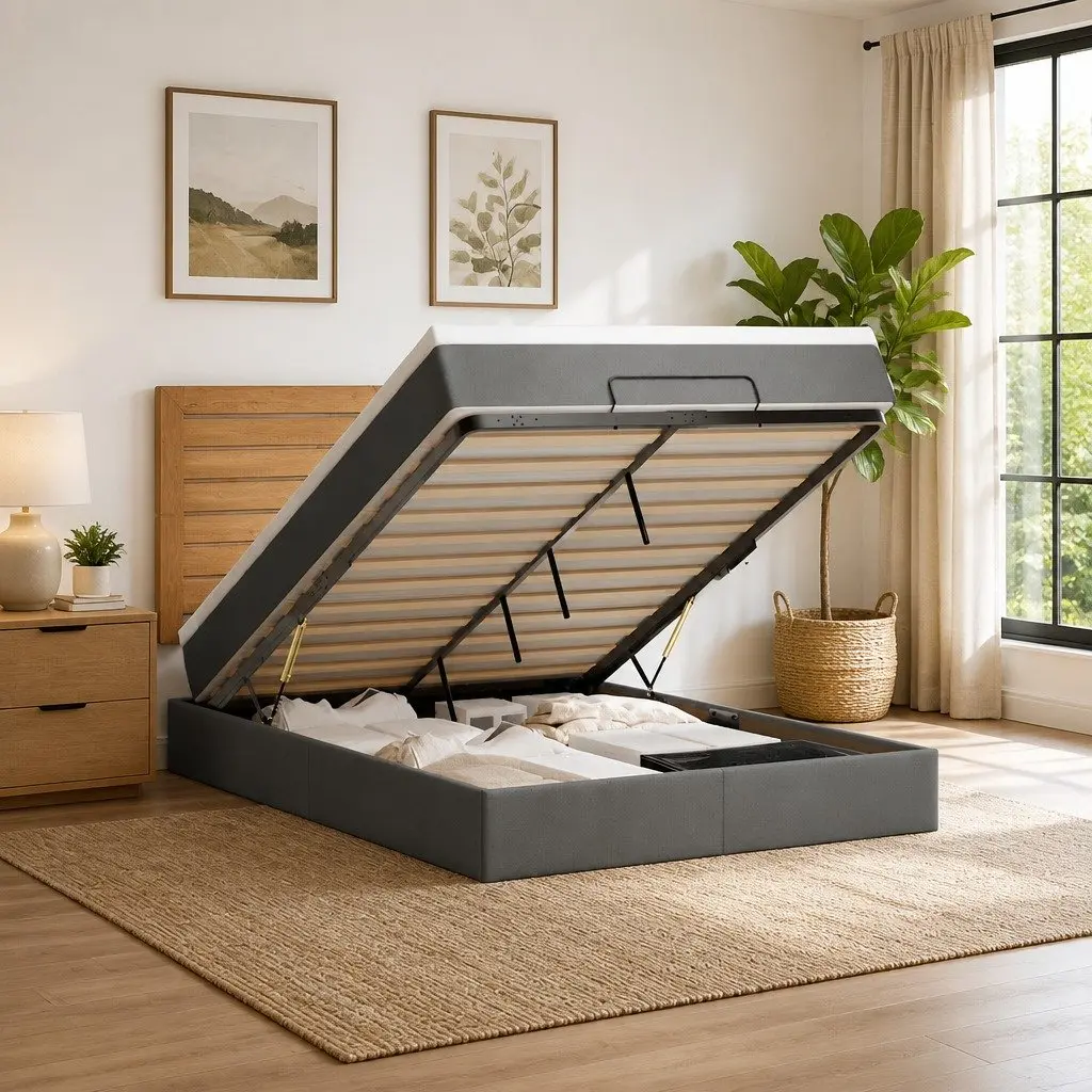 Ottoman Bed with Mattress Set