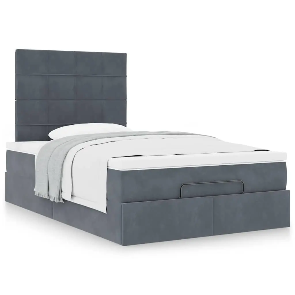 Ottoman Bed King Single in Grey