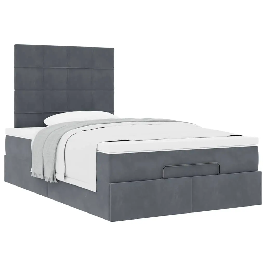 Ottoman Bed King Single in Grey