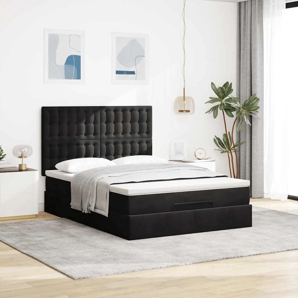 Ottoman Bed with Pocket Spring and Storage