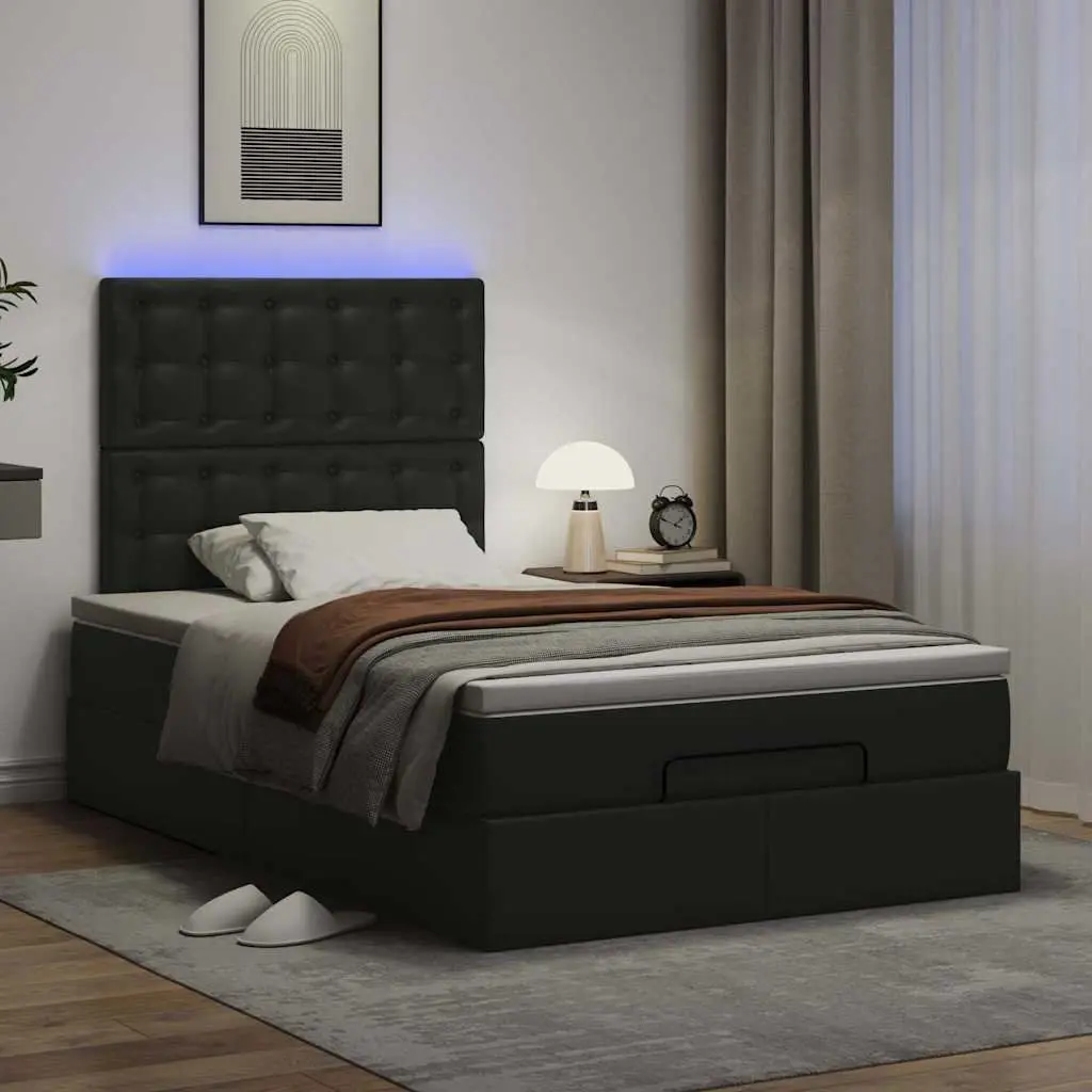 Ottoman Bed King Single with Storage and Lights