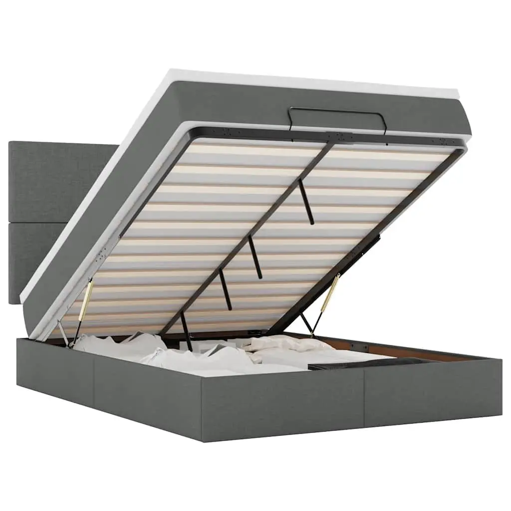 Ottoman Bed in Grey