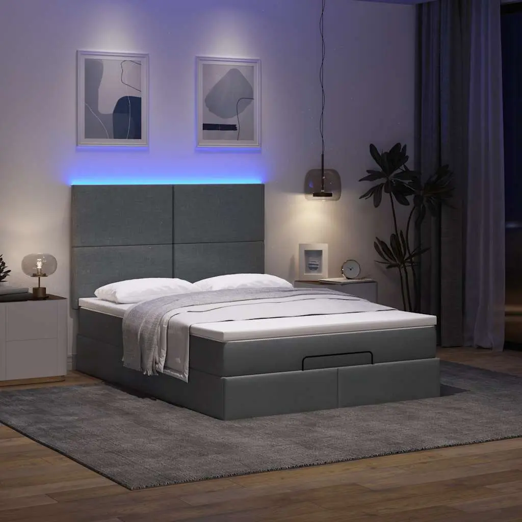 Ottoman Bed in Grey