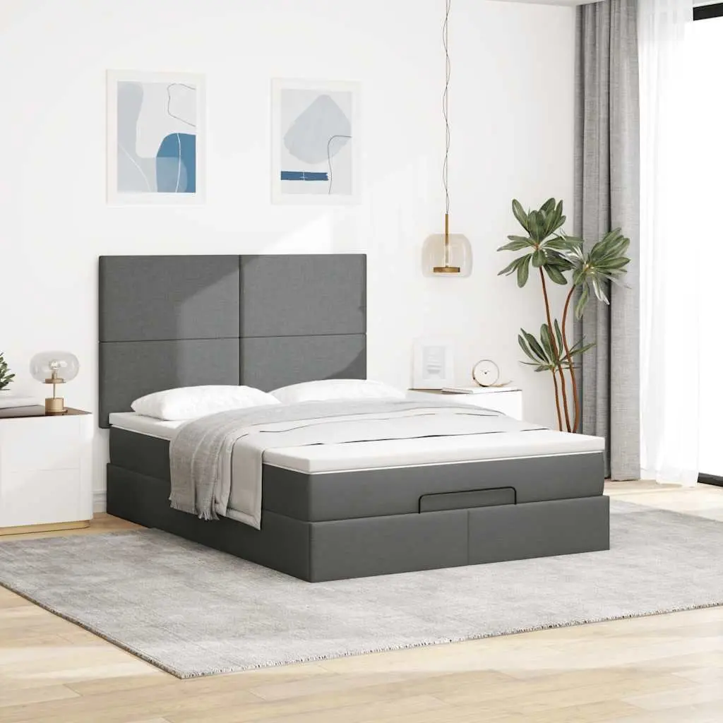 Ottoman Bed in Grey