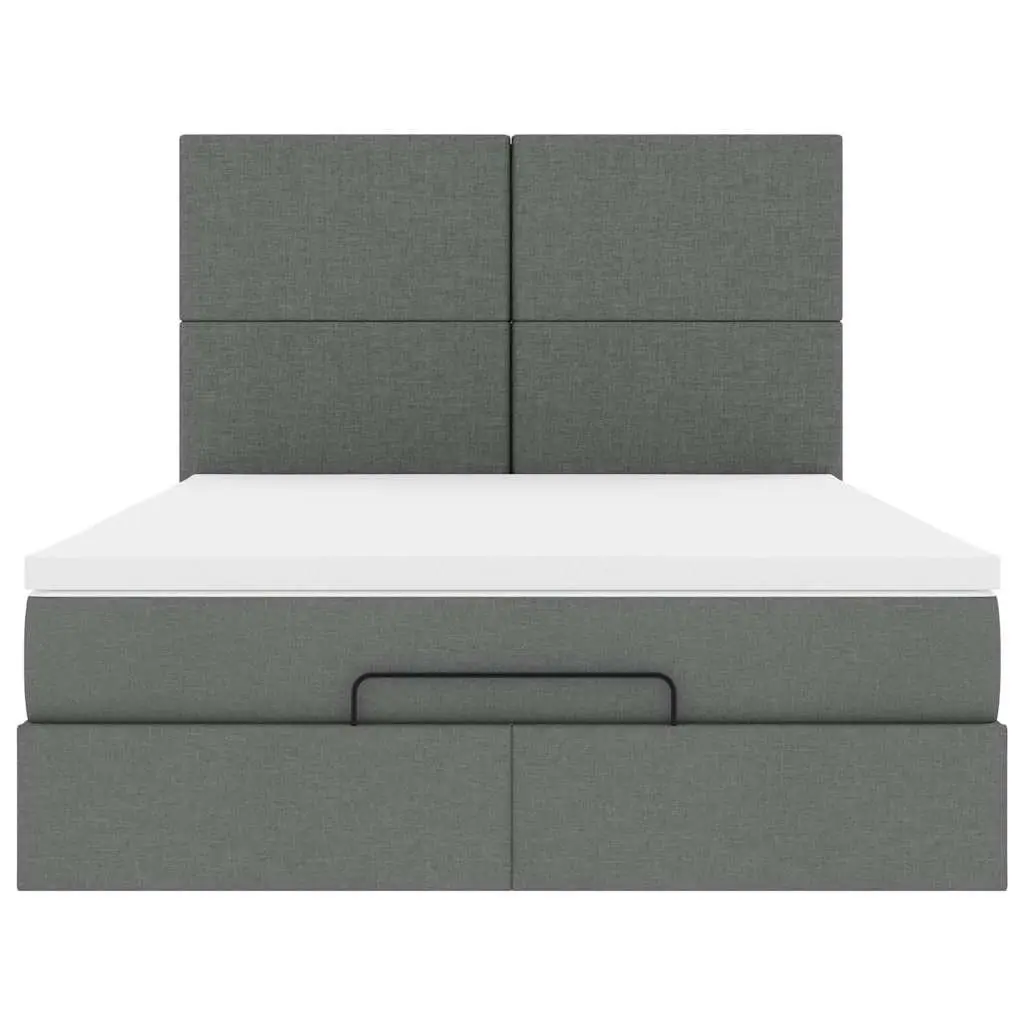 Ottoman Bed with LED Lighting and Storage