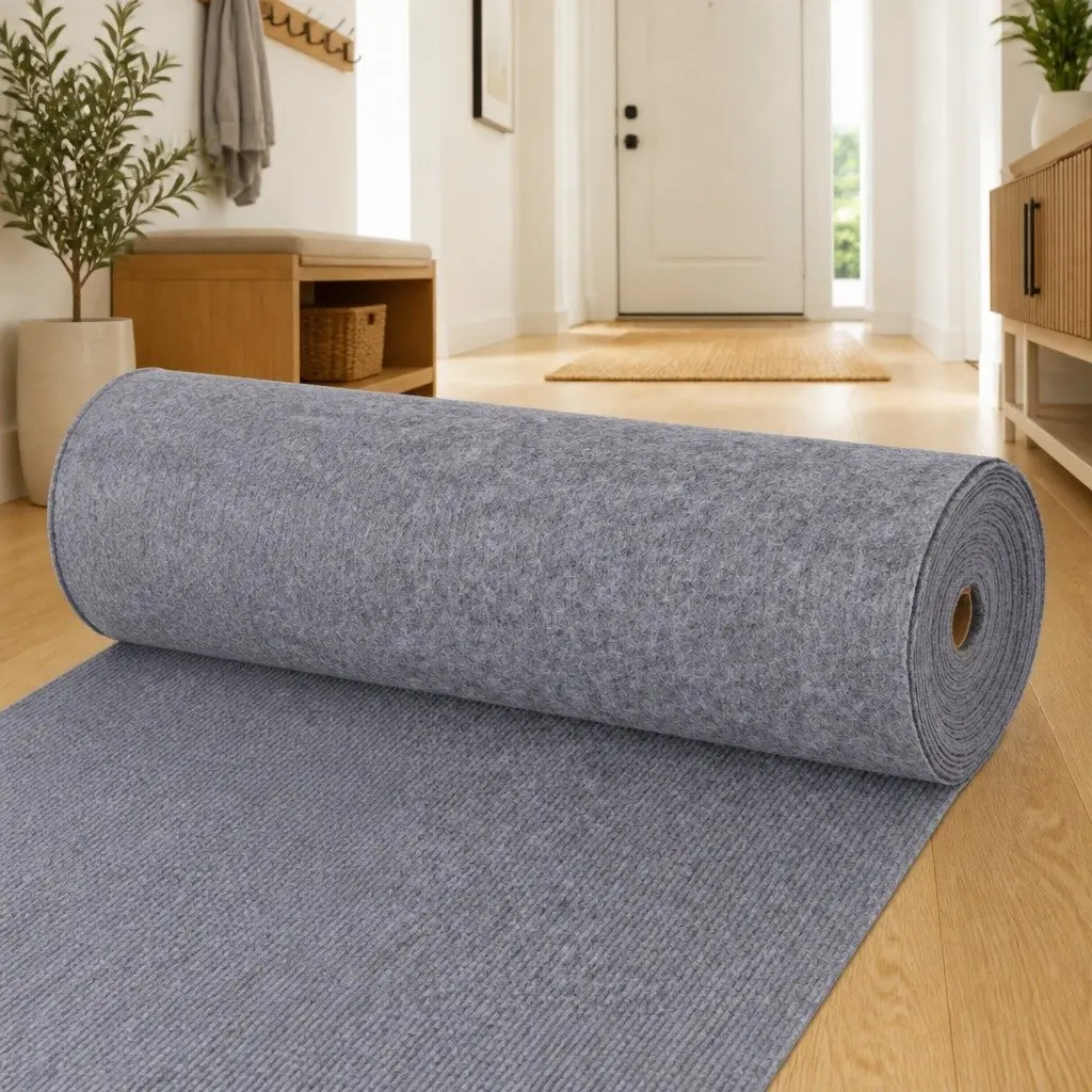 Grey Runner Rug 1.2 x 10m for Home Use