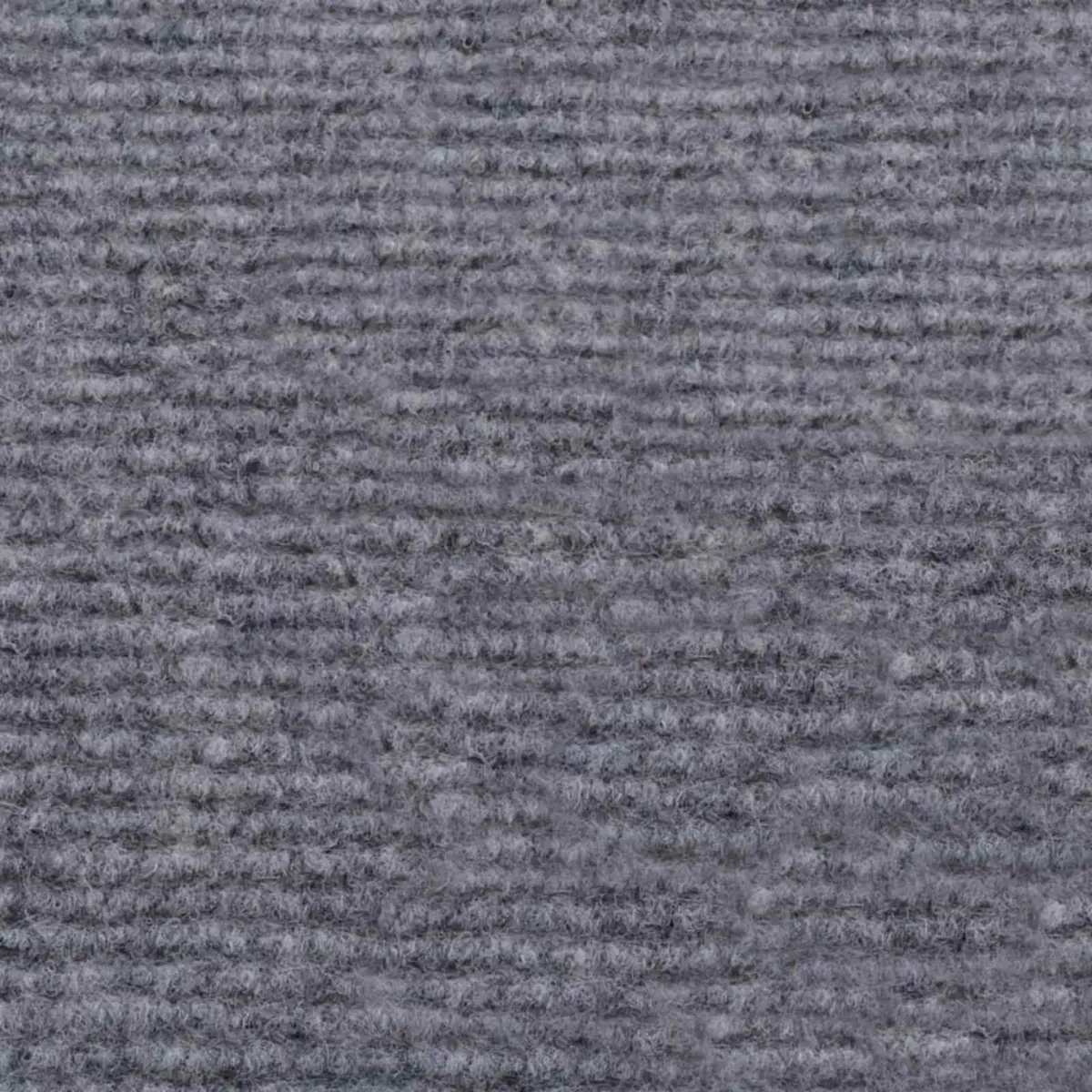 Runner Rug Grey 1.2 x 10m Polyester Hallway Entryway Indoor Outdoor Ribbed