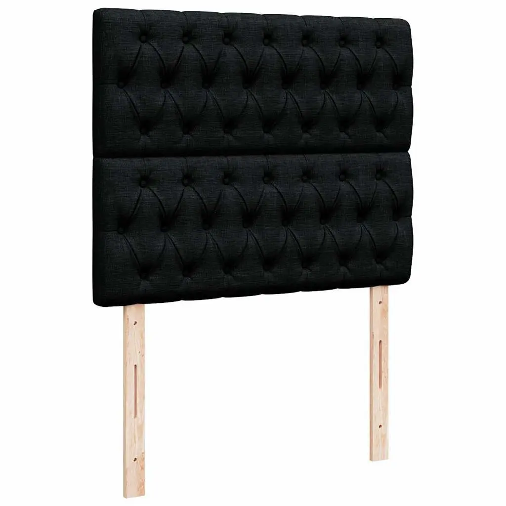 Ottoman Bed with Pocket Spring Mattress LED Lights Storage King Single Black