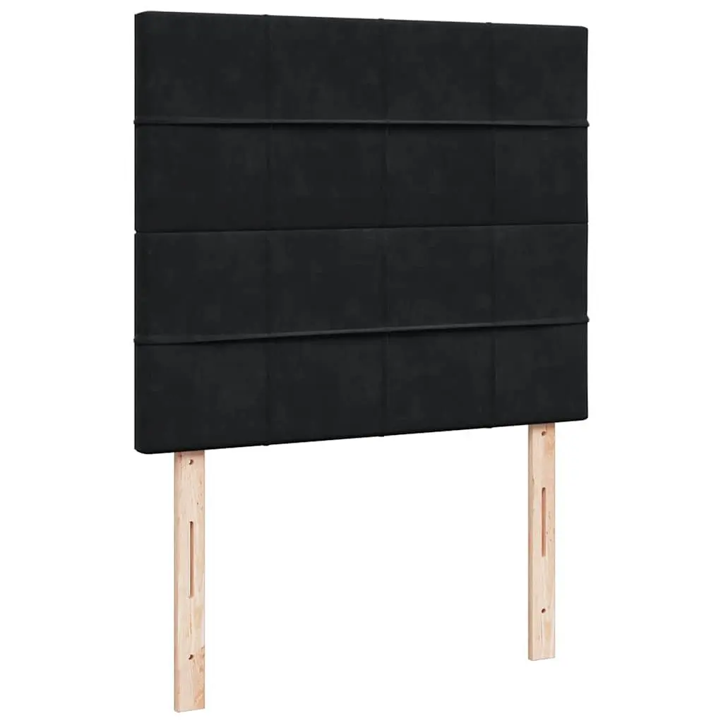 Black Velvet Ottoman Bed