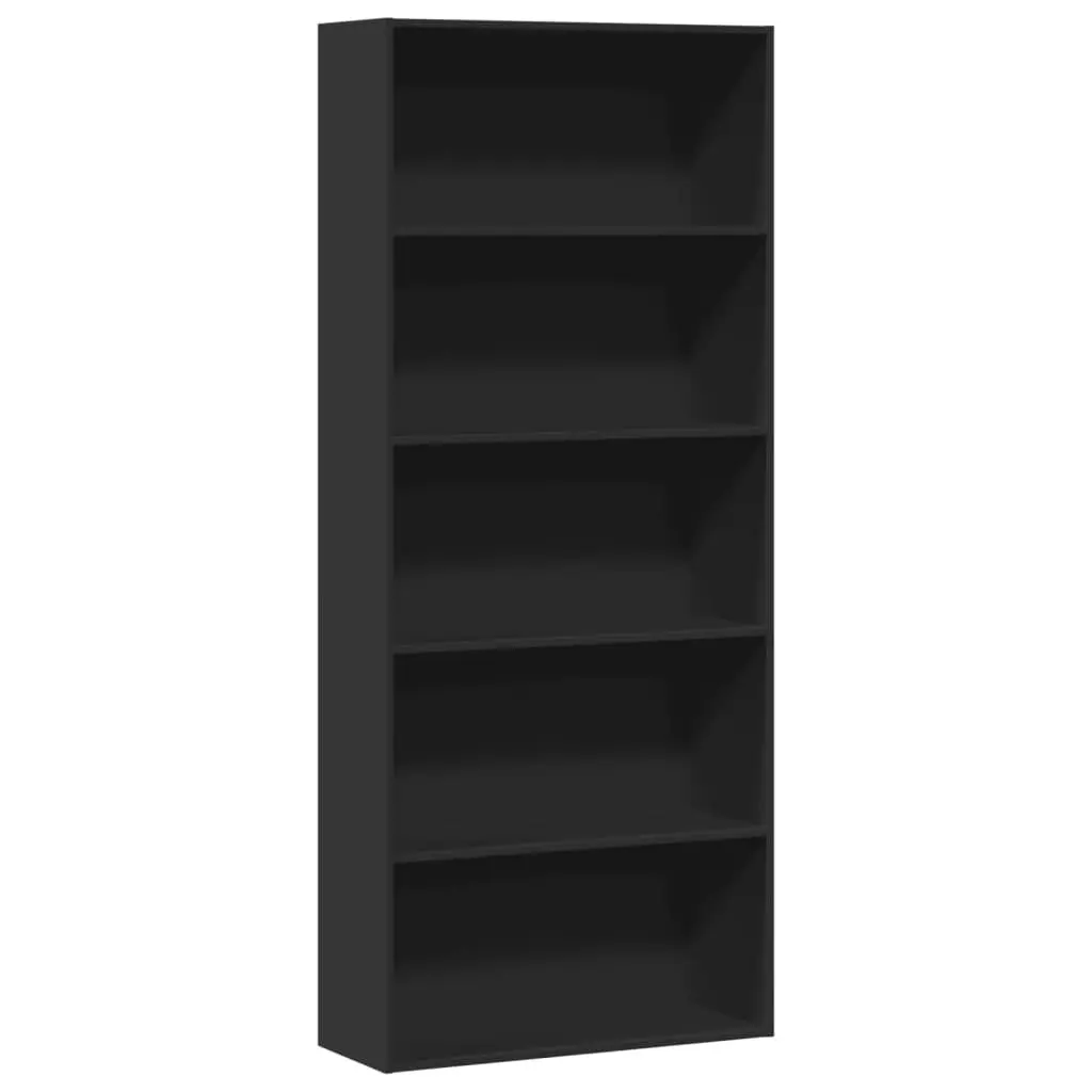 Book Cabinet Black 80x30x189cm Bookcase Storage Shelf Room Divider 5