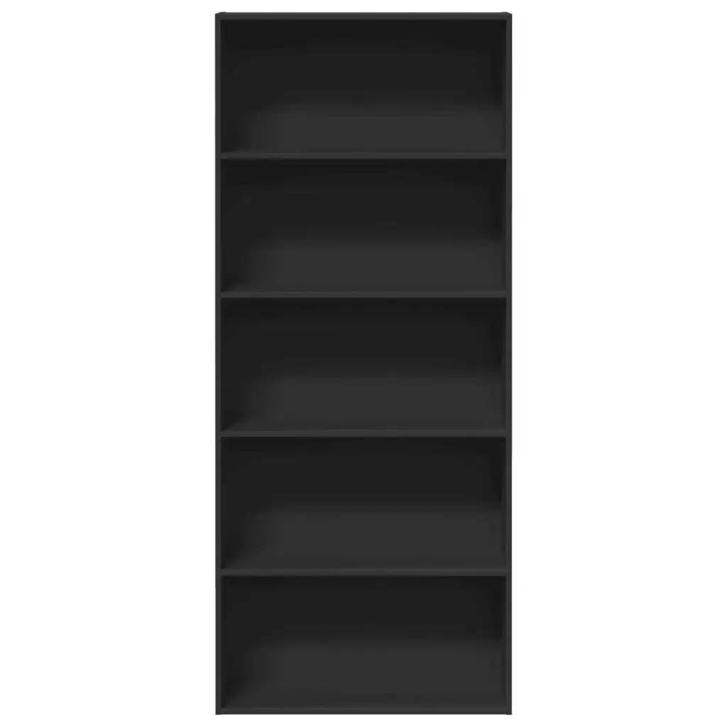 Book Cabinet Black 80x30x189cm Bookcase Storage Shelf Room Divider 5