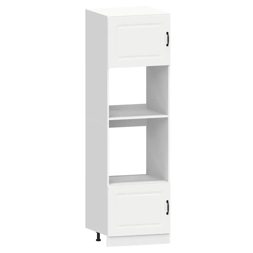 7 Piece Kitchen Cabinet Set White Storage Engineered Wood Adjustable Feet