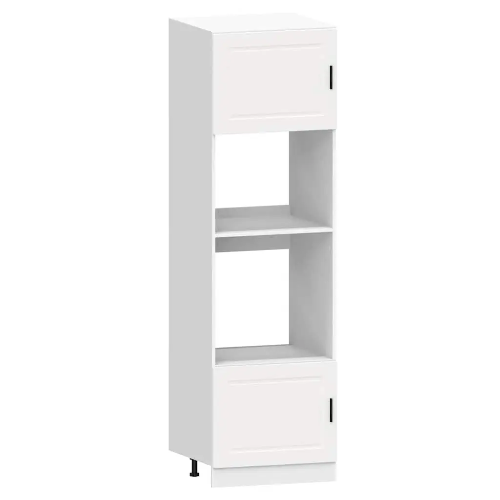 7 Piece Kitchen Cabinet Set White Storage Furniture Engineered Wood Adjustable