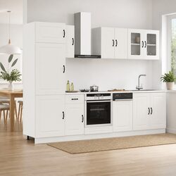 Durable 8 Piece Kitchen Cabinet Set, Practical and Affordable