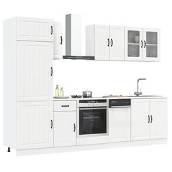 Reliable 8-Piece Kitchen Cabinet Set in White