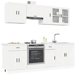 Stylish and Practical 8 Piece Kitchen Cabinet Set