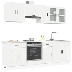 Stylish and Practical 8 Piece Kitchen Cabinet Set