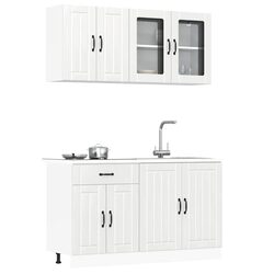 Practical 4 Piece Kitchen Cabinet Set with Ample Storage