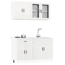 Reliable 4 Piece White Cabinet Set for Your Kitchen