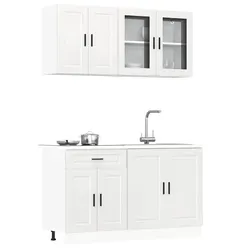 Reliable 4 Piece White Cabinet Set for Your Kitchen