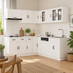 Reliable 11 Piece Kitchen Cabinet Set with Ample Storage