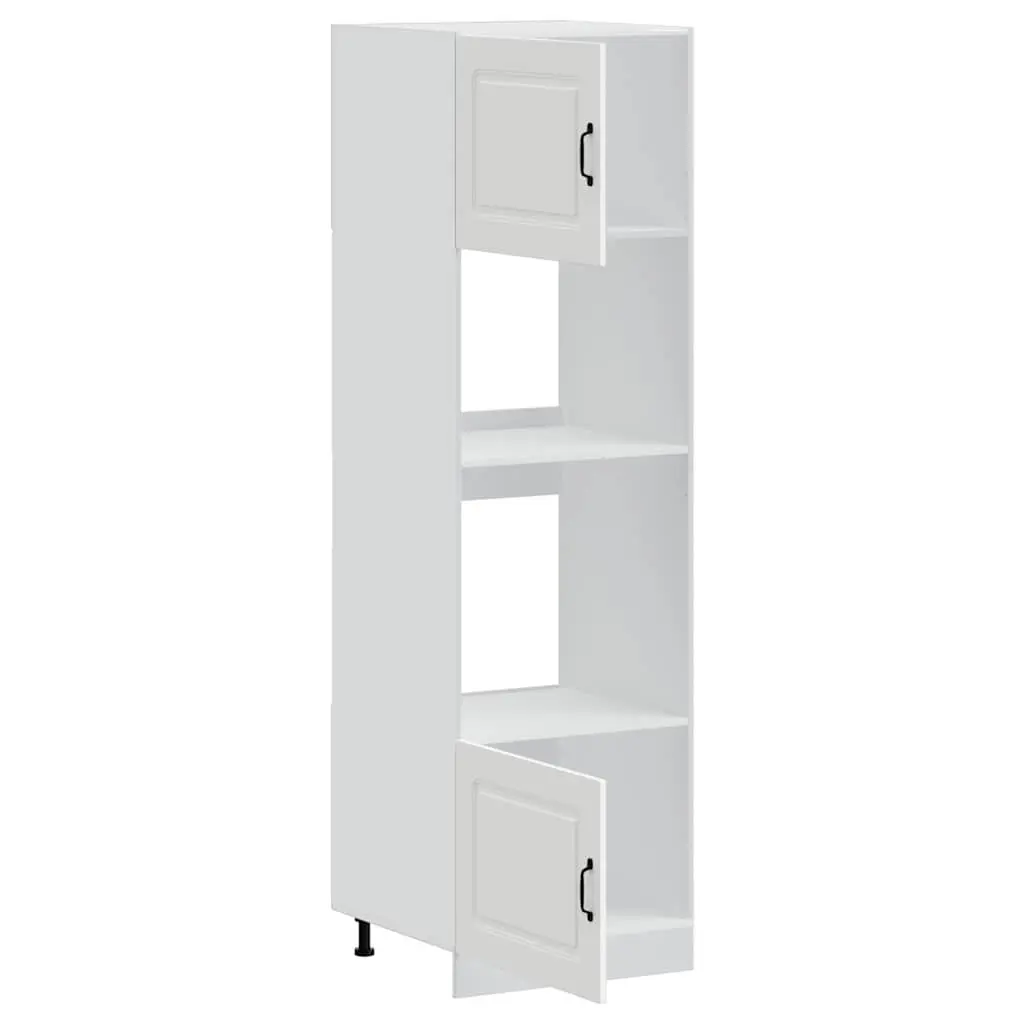 2 pcs White Kitchen Cabinets for Oven Storage