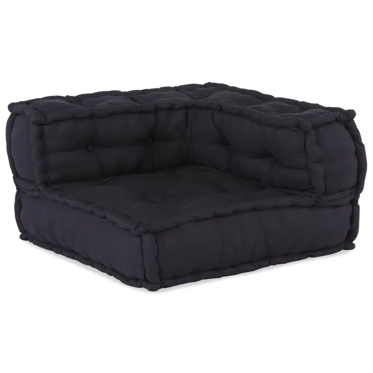 Modular Sofa Unit Indoor Outdoor Lounge 210 x 140 x 56 cm Fabric Anthracite