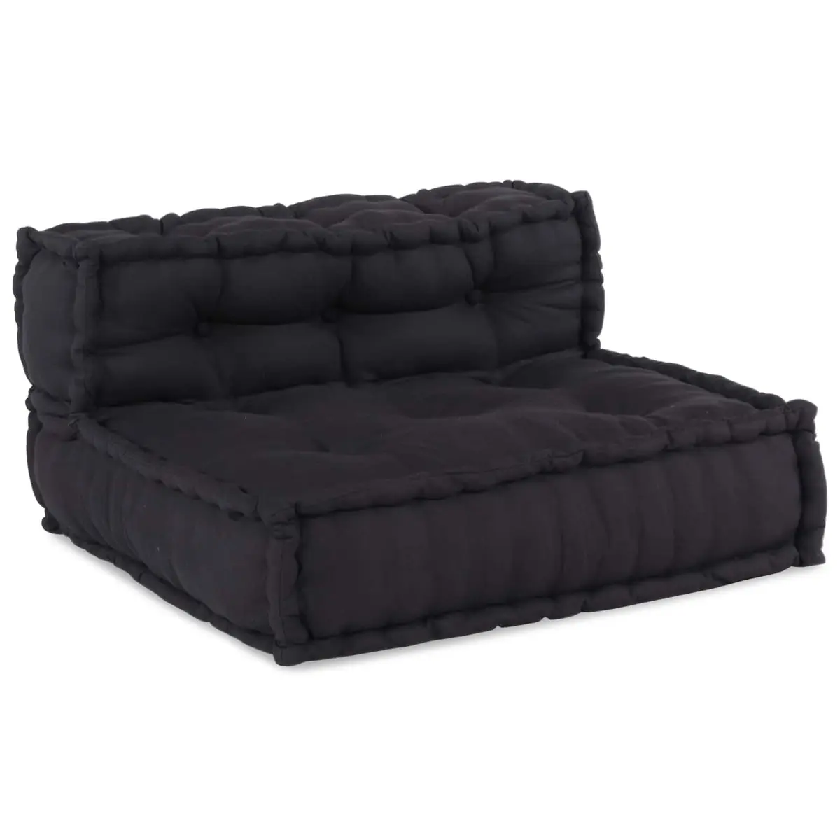 Modular Sofa Unit Indoor Outdoor Lounge 210 x 140 x 56 cm Fabric Anthracite