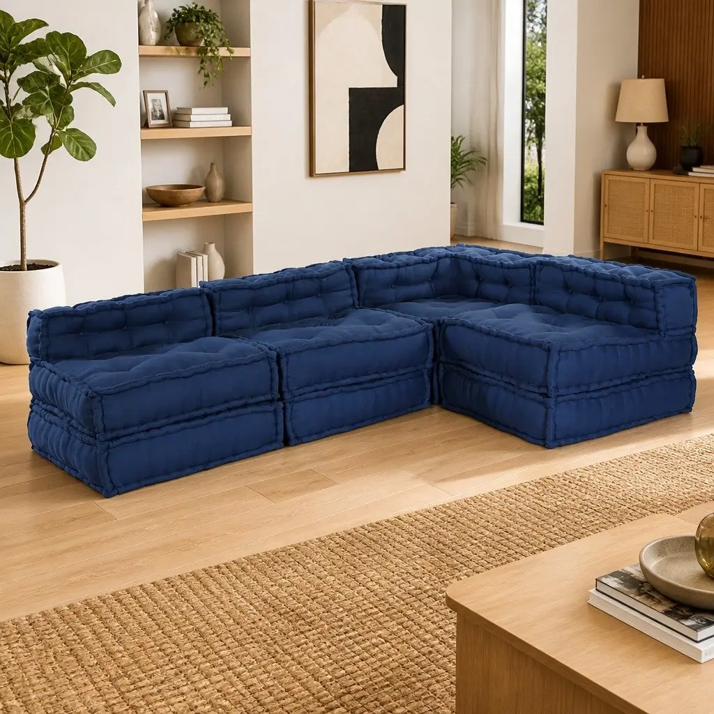 4-Piece Modular Sofa for Relaxation