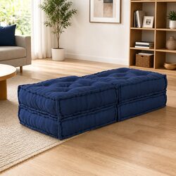 Blue Modular Sofa Unit - Reliable Comfort with Two Pieces