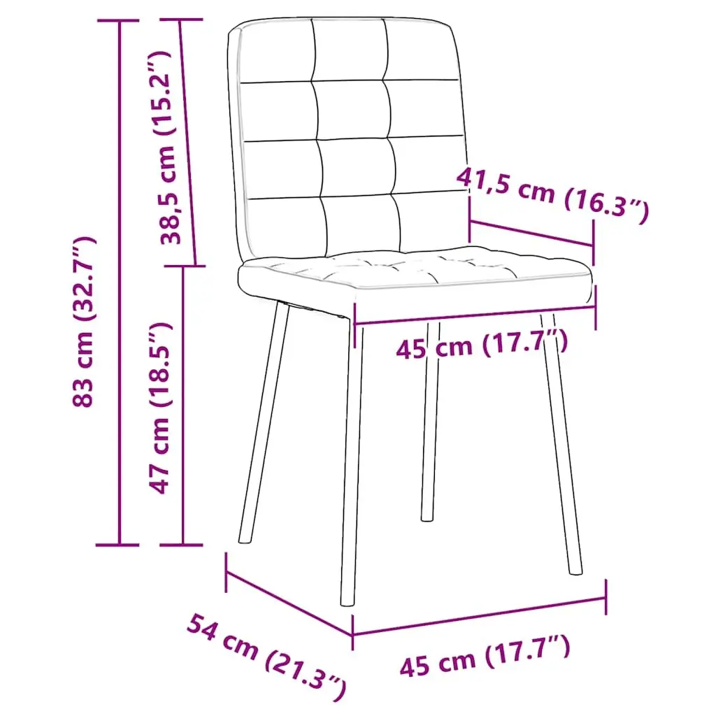 Dining Chairs 4 pcs Black Velvet Kitchen Room Seating Furniture Set Modern
