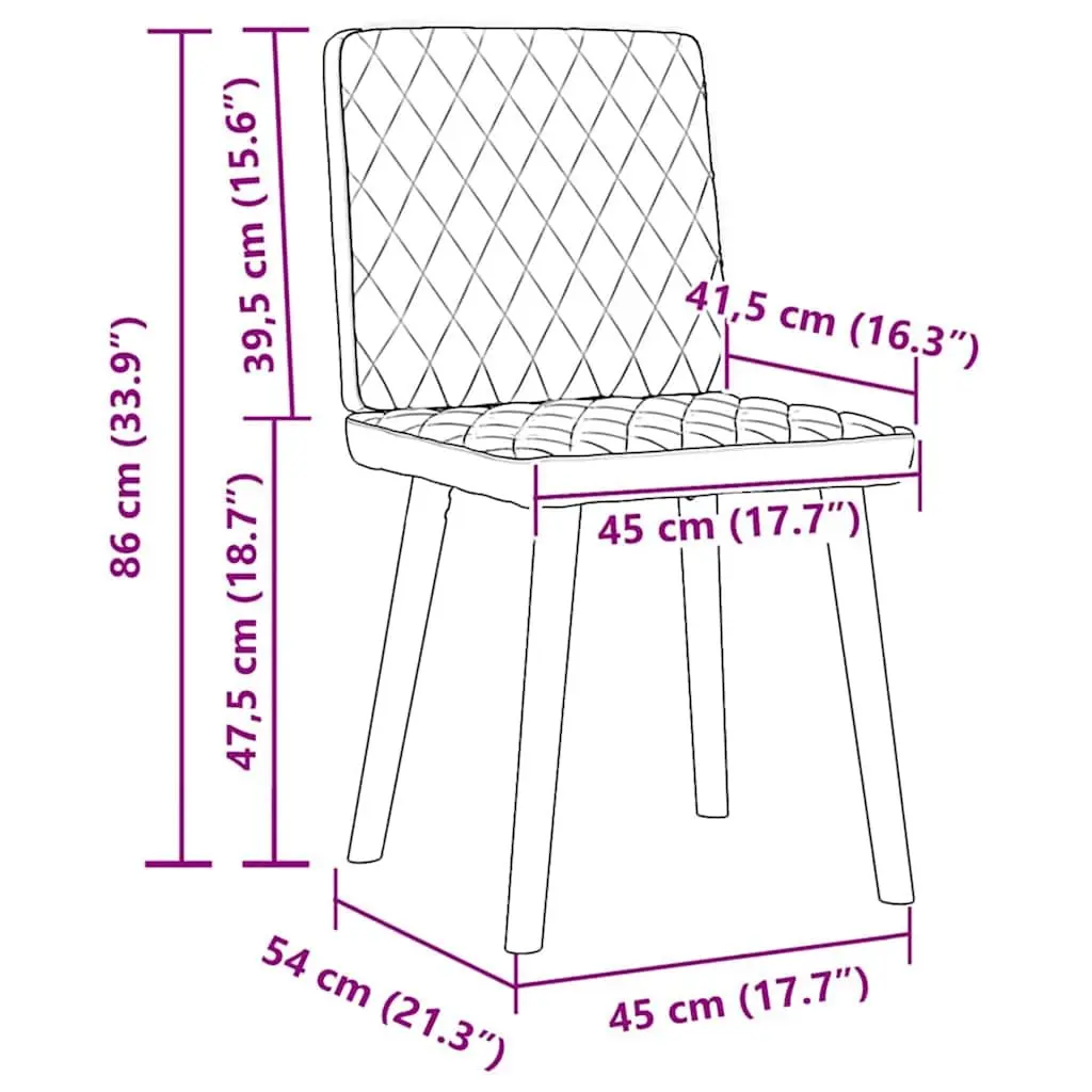 Dining Chairs Dark Grey Fabric Foam Padded Backrest 4 Piece