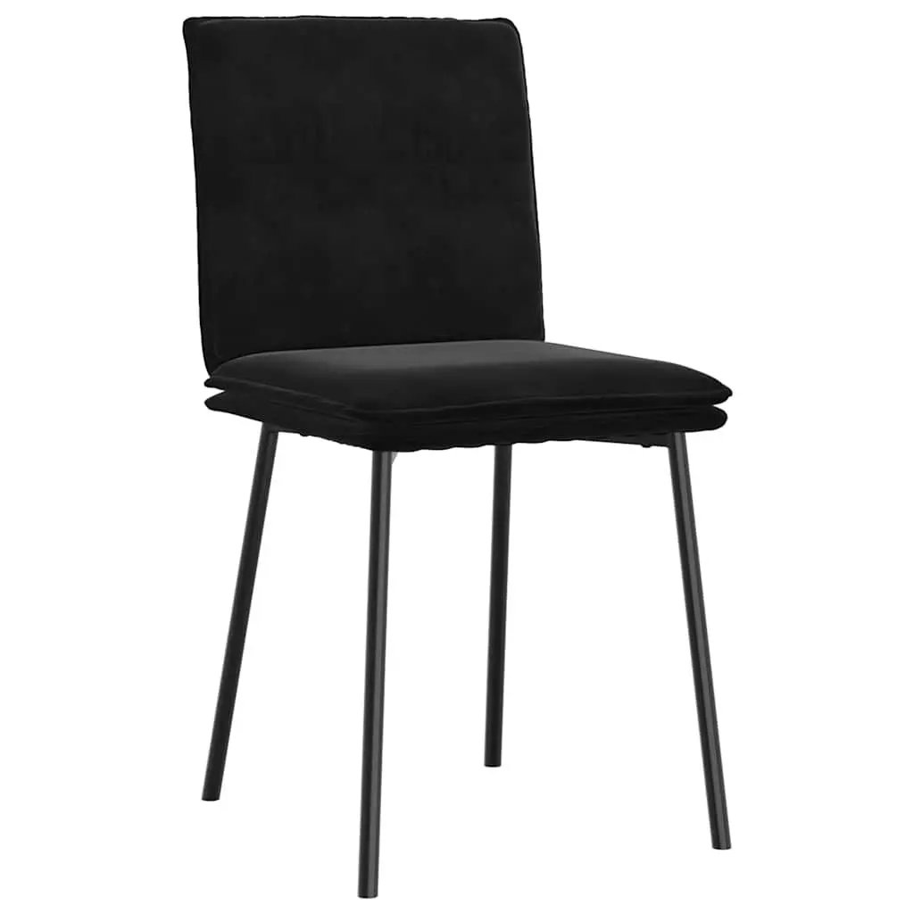 Black Velvet Dining Chair Set