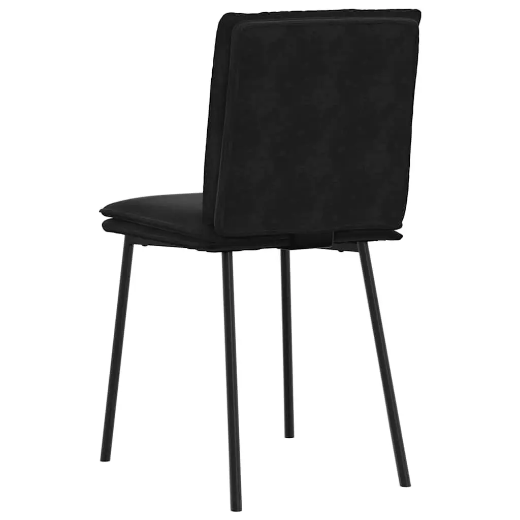 Black Velvet Dining Chair Set