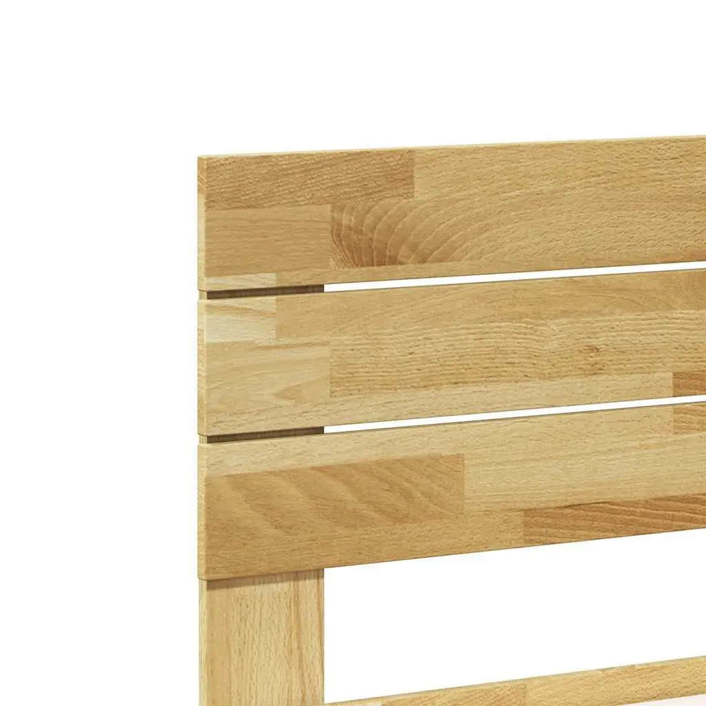 Solid Wood Bed Frame with Headboard for Lasting Comfort