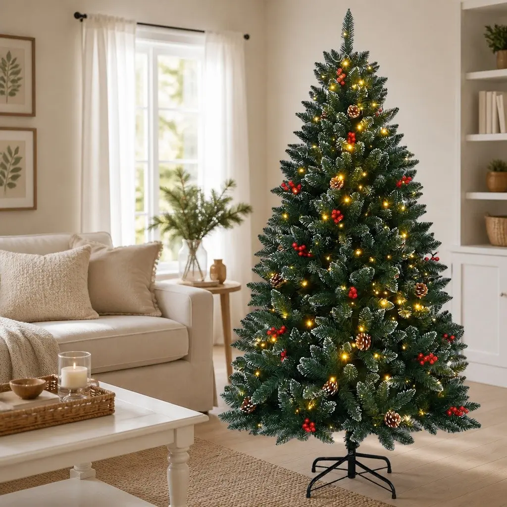 Artificial Christmas Tree Holiday Decoration 180cm Green