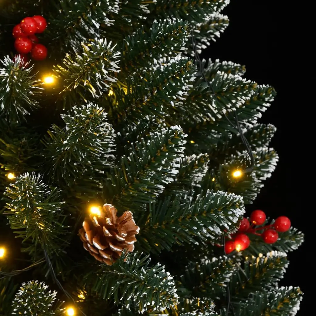 Artificial Christmas Tree Green 240cm LED Lights Holiday Decor