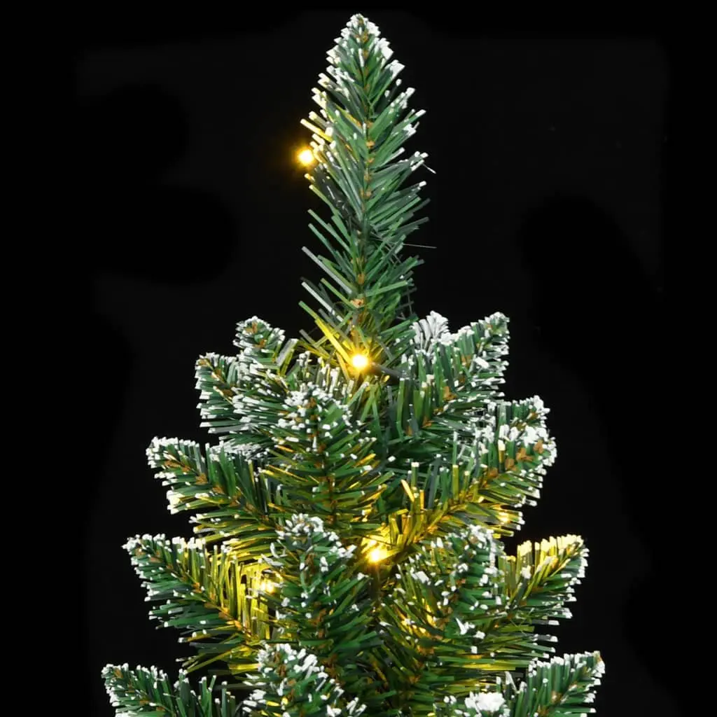 Artificial Slim Christmas Tree 150cm Green with 150 LEDs