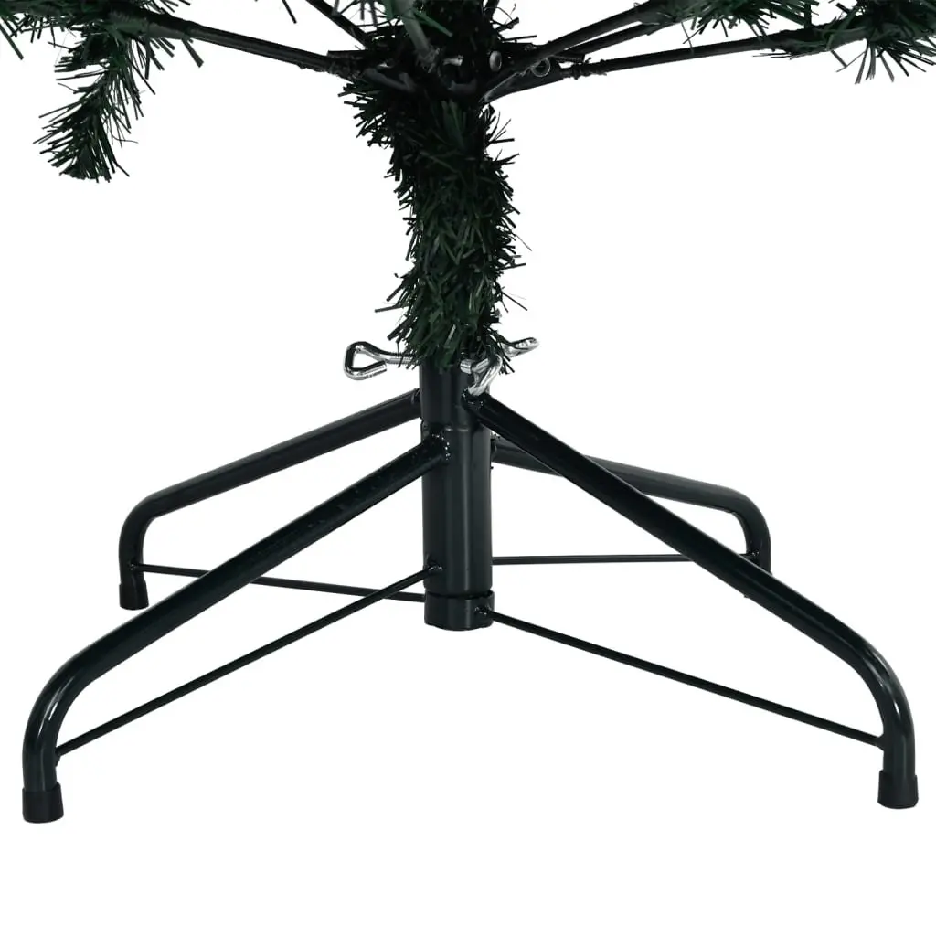 Artificial Christmas Tree 240cm Green PVC 300 LED Lights 8 Modes Hinged Branches