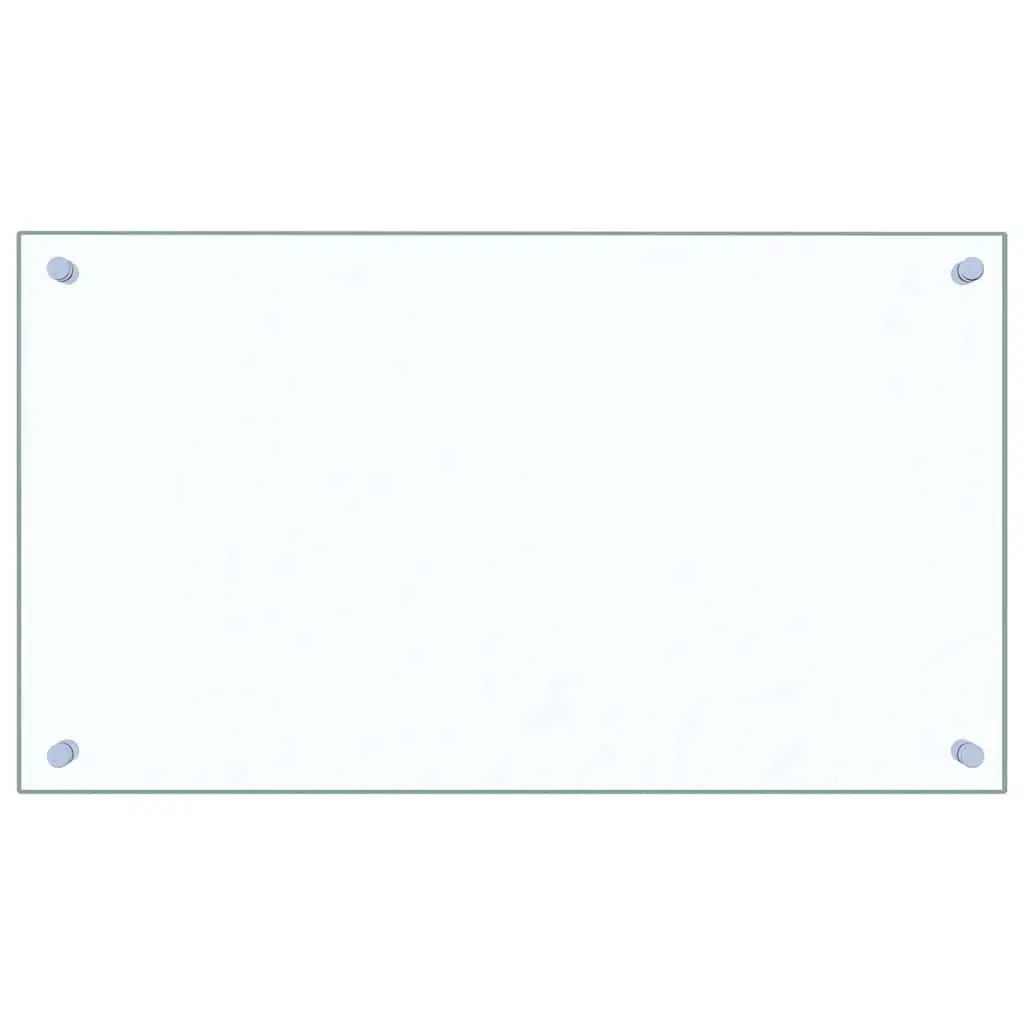 Tempered Glass Kitchen Backsplash Splash Guard 70x40 cm Transparent 2 Piece