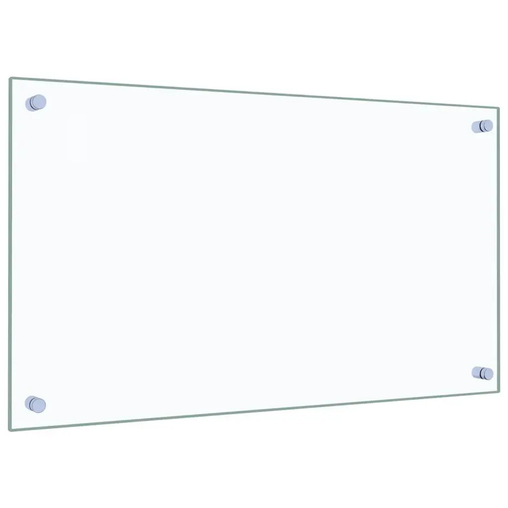 Tempered Glass Kitchen Backsplash Splash Guard 70x40 cm Transparent 2 Piece