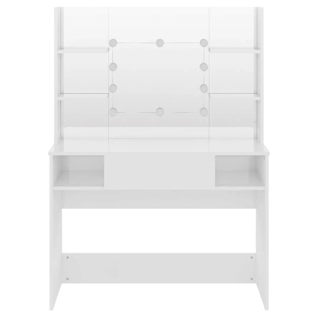 Makeup Vanity Table LED Lights Mirror Bedroom Dressing Station White