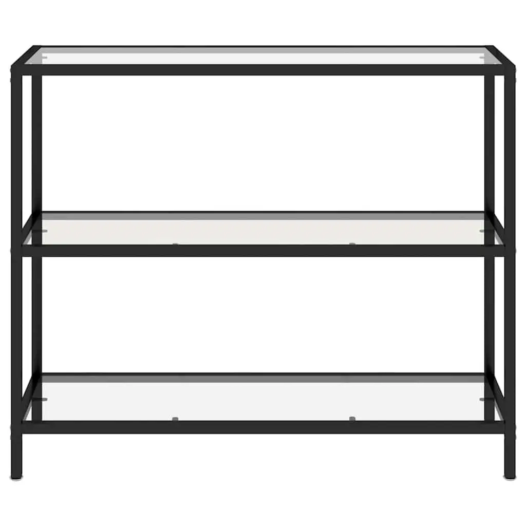 Corner Shelf Bookcase Tempered Glass 100x36x90cm Storage Display Standing Unit