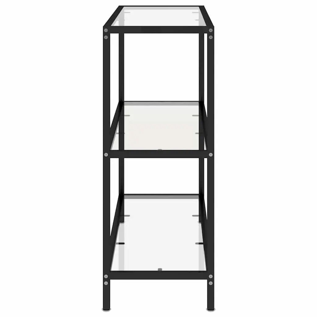 Corner Shelf Bookcase Tempered Glass 100x36x90cm Storage Display Standing Unit