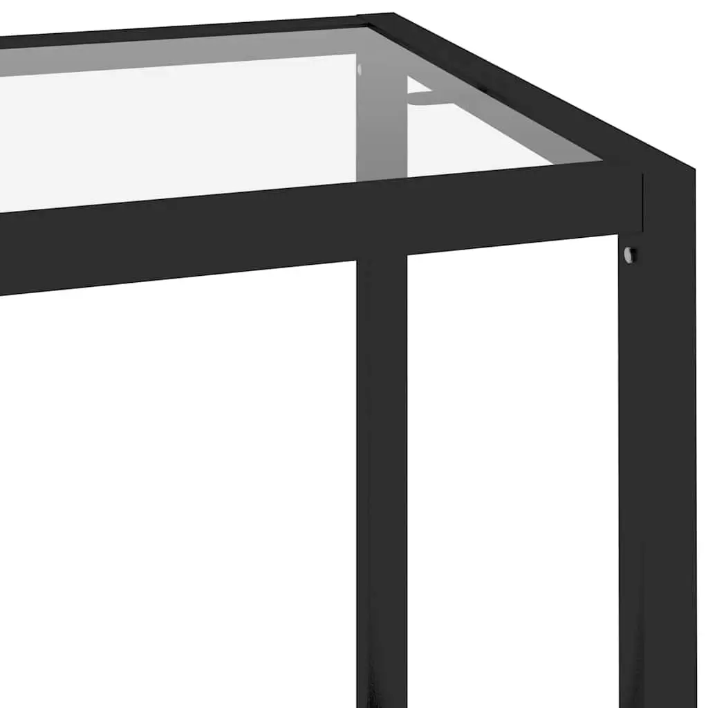 Corner Shelf Bookcase Tempered Glass 100x36x90cm Storage Display Standing Unit