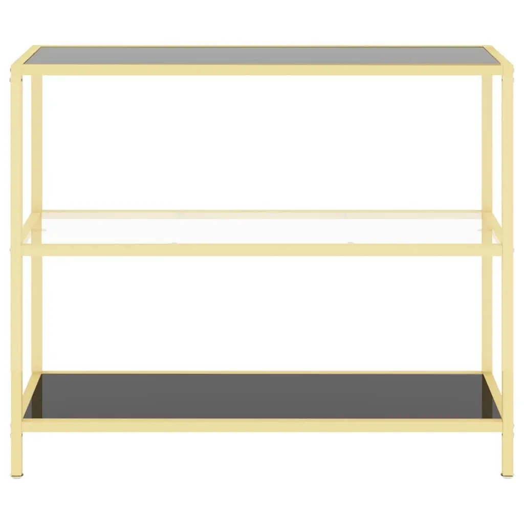 Standing Shelf Unit Black Storage Display Shelving 100W x 36D x 90H cm