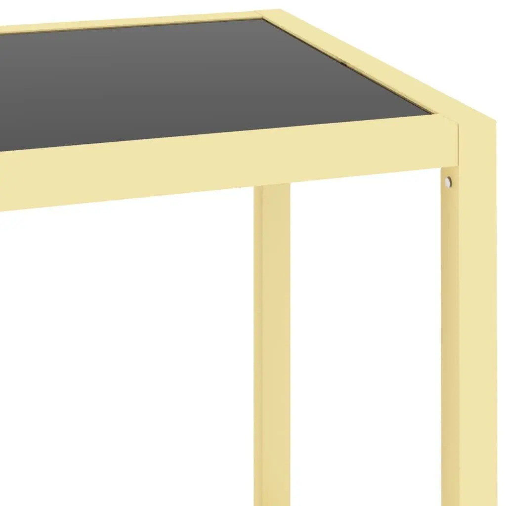 Standing Shelf Unit Black Storage Display Shelving 100W x 36D x 90H cm