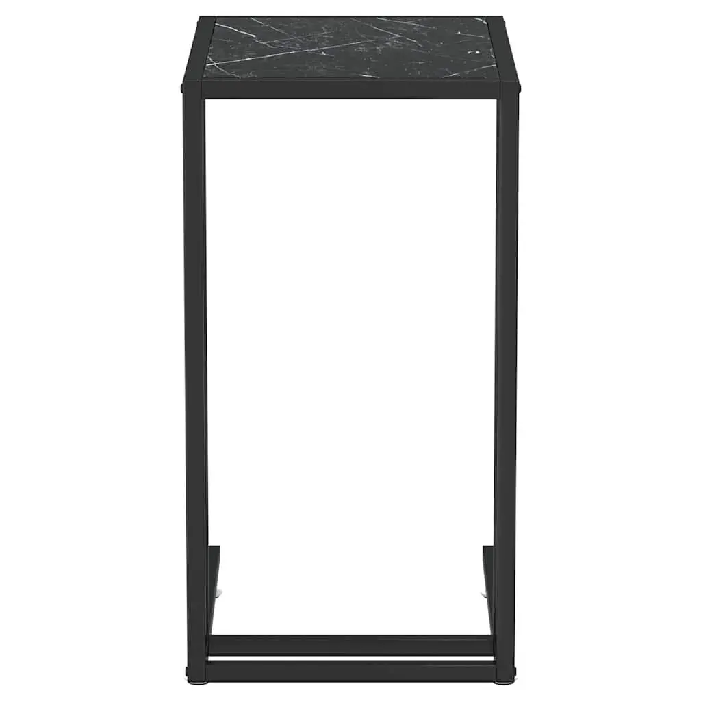 Black Marble End Table