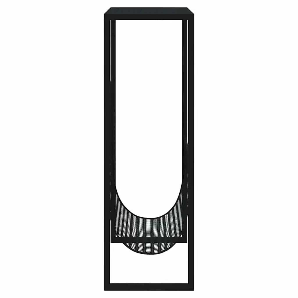 Magazine Rack Black Steel Storage Organiser Display Stand Living Room Office